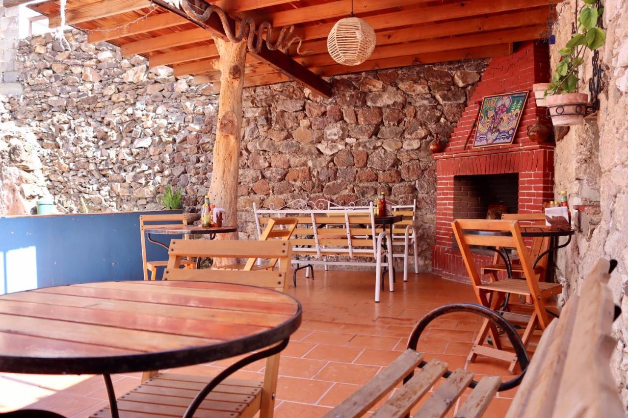 Hospedaje Pizza Azul Catorce Bagian luar foto